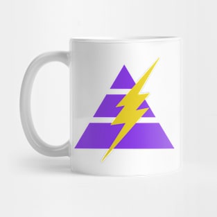 Pyramid Triangle Lightning Bolt - Purple Mug